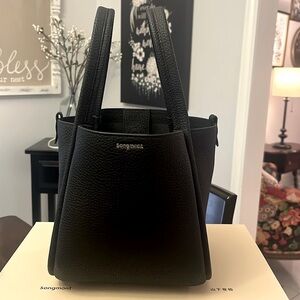 Songmont Song bag - Medium black grain leather